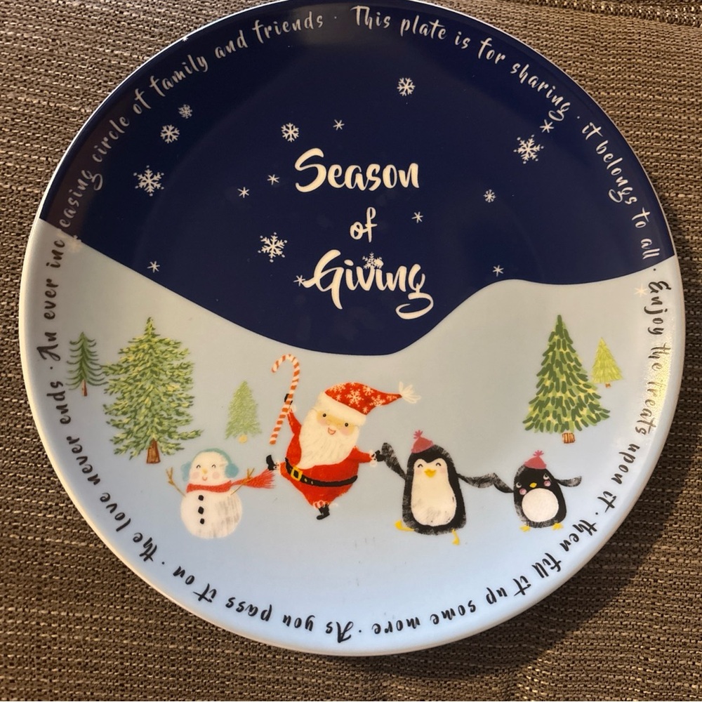 Cost Plus World Market - Season Of Giving Christmas Dinner Plate